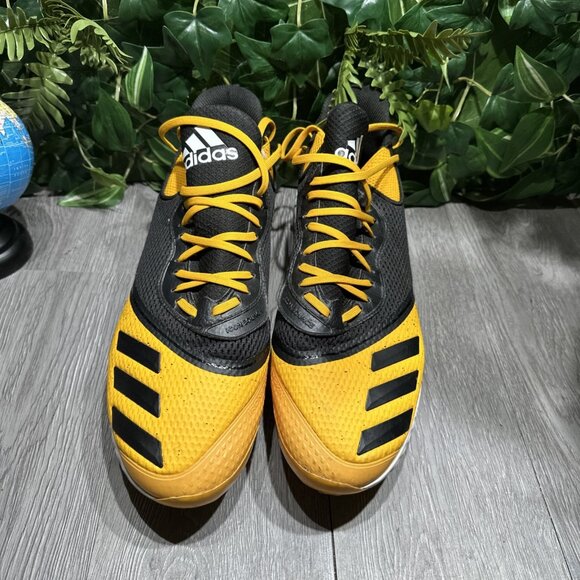 Adidas Icon V Bounce Baseball Cleats Size US 15 Yellow / Black G28251 main image 5